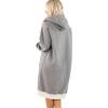 imageLazy One Oversized Hoodie Sweatshirt Comfortable Sleepwear Sweater Dress For WomenGrey