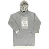 imageLazy One Oversized Hoodie Sweatshirt Comfortable Sleepwear Sweater Dress For WomenGrey
