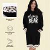 imageLazy One Oversized Hoodie Sweatshirt Comfortable Sleepwear Sweater Dress For WomenMama Bear Sleep Hoodie