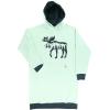 imageLazy One Oversized Hoodie Sweatshirt Comfortable Sleepwear Sweater Dress For WomenMoose Silhouette Sleep Hoodie