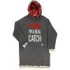imageLazy One Oversized Hoodie Sweatshirt Comfortable Sleepwear Sweater Dress For WomenReal Catch Sleep Hoodie