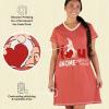 imageLazy One Womens Nightgown Funny VNeck Sleep Shirt for Women Novelty Pajama ShirtVday Gnome Nightshirt