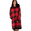 Red Plaid Sleep Hoodie