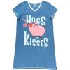 Blue Hogs & Kisses Nightshirt