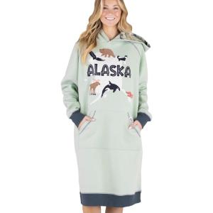 imageLazy One Oversized Hoodie Sweatshirt Comfortable Sleepwear Sweater Dress For WomenAlaska Sleep Hoodie
