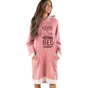 imageLazy One Oversized Hoodie Sweatshirt Comfortable Sleepwear Sweater Dress For WomenBack to Bed Sleep Hoodie