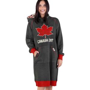 imageLazy One Oversized Hoodie Sweatshirt Comfortable Sleepwear Sweater Dress For WomenCanada Eh Sleep Hoodie
