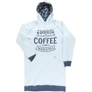 imageLazy One Oversized Hoodie Sweatshirt Comfortable Sleepwear Sweater Dress For WomenDogs  Coffee and Weekend Sleep Hoodie