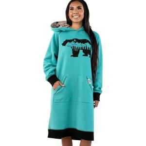 imageLazy One Oversized Hoodie Sweatshirt Comfortable Sleepwear Sweater Dress For WomenMountain Bear Sleep Hoodie