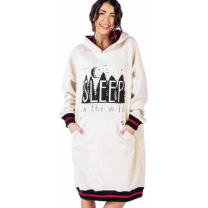 imageLazy One Oversized Hoodie Sweatshirt Comfortable Sleepwear Sweater Dress For WomenSleep Wild Sleep Hoodie