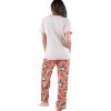 imageLazy One Womens Pajama Set Short Sleeves with Cute Prints Relaxed Fit Bear and Moose PrintsBear in Am Pajama Set