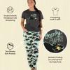 imageLazy One Womens Pajama Set Short Sleeves with Cute Prints Relaxed Fit Bear and Moose PrintsBeary Awake Grey Pajama Set