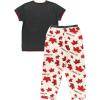imageLazy One Womens Pajama Set Short Sleeves with Cute Prints Relaxed Fit Bear and Moose PrintsCanada Eh Pajama Set