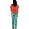 imageLazy One Womens Pajama Set Short Sleeves with Cute Prints Relaxed Fit Bear and Moose PrintsDont Moose Pajama Set