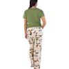 imageLazy One Womens Pajama Set Short Sleeves with Cute Prints Relaxed Fit Bear and Moose PrintsFollow Your Dreams Pajama Set