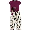 imageLazy One Womens Pajama Set Short Sleeves with Cute Prints Relaxed Fit Bear and Moose PrintsHuckleberry Pajama Set