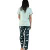 imageLazy One Womens Pajama Set Short Sleeves with Cute Prints Relaxed Fit Bear and Moose PrintsMountain Moose Pajama Set