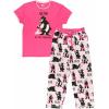 imageLazy One Womens Pajama Set Short Sleeves with Cute Prints Relaxed Fit Bear and Moose PrintsPink Bear in the Morning Pajama Set