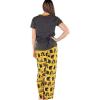 imageLazy One Womens Pajama Set Short Sleeves with Cute Prints Relaxed Fit Bear and Moose PrintsSweet Dreams Pajama Set
