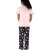 imageLazy One Womens Pajama Set Short Sleeves with Cute Prints Relaxed Fit Dog and Cat PrintsCat Mom Pajama Set