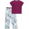 imageLazy One Womens Pajama Set Short Sleeves with Cute Prints Relaxed Fit Dog and Cat PrintsCatitude Purple Pajama Set