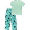 imageLazy One Womens Pajama Set Short Sleeves with Cute Prints Relaxed Fit Dog and Cat PrintsDog Mom Pajama Set