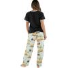 imageLazy One Womens Pajama Set Short Sleeves with Cute Prints Relaxed Fit Dog and Cat PrintsFivestar Rolltel