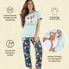 imageLazy One Womens Pajama Set Short Sleeves with Cute Prints Relaxed Fit Dog and Cat PrintsLoafin Around Pajama Set