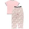 imageLazy One Womens Pajama Set Short Sleeves with Cute Prints Relaxed Fit Hugs ampamp Kisses Pig Farm Animal Hogs ampamp Kisses PJ Set Large