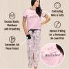 imageLazy One Womens Pajama Set Short Sleeves with Cute Prints Relaxed Fit Hugs ampamp Kisses Pig Farm Animal Hogs ampamp Kisses PJ Set Large