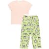 imageLazy One Womens Pajama Set Short Sleeves with Cute Prints Relaxed FitMoody in Morning Pajama Set
