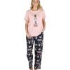 Don't Do Mornings Moose Pink Pj Set