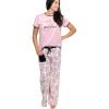 imageLazy One Womens Pajama Set Short Sleeves with Cute Prints Relaxed Fit Hugs ampamp Kisses Pig Farm Animal Hogs ampamp Kisses PJ Set Large