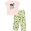 imageLazy One Womens Pajama Set Short Sleeves with Cute Prints Relaxed FitMoody in Morning Pajama Set