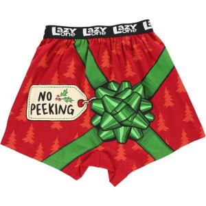 imageLazy One Funny Animal Boxers Humorous Underwear Novelty Boxer Shorts Gag Gifts for MenNo Peeking Boxer