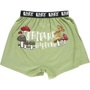 imageLazy One Funny Animal Boxers Humorous Underwear Novelty Boxer Shorts Gag Gifts for MenShitake Happens Boxers