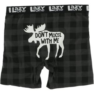 imageLazy One Funny Boxer Briefs Underwear Gag GiftsDont Moose With Me