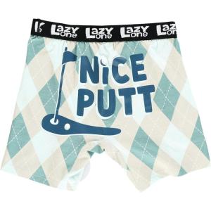 imageLazy One Funny Boxer Briefs Underwear Gag GiftsNice Putt
