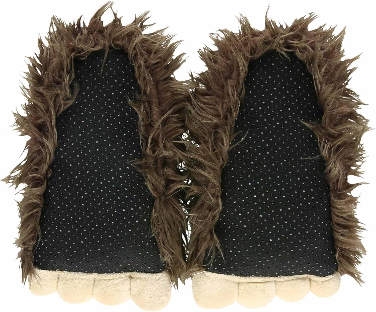 imageLazy One Animal Critter Slippers for Kids and Adults Cute and Cozy SlippersBigfoot Critter Slipper