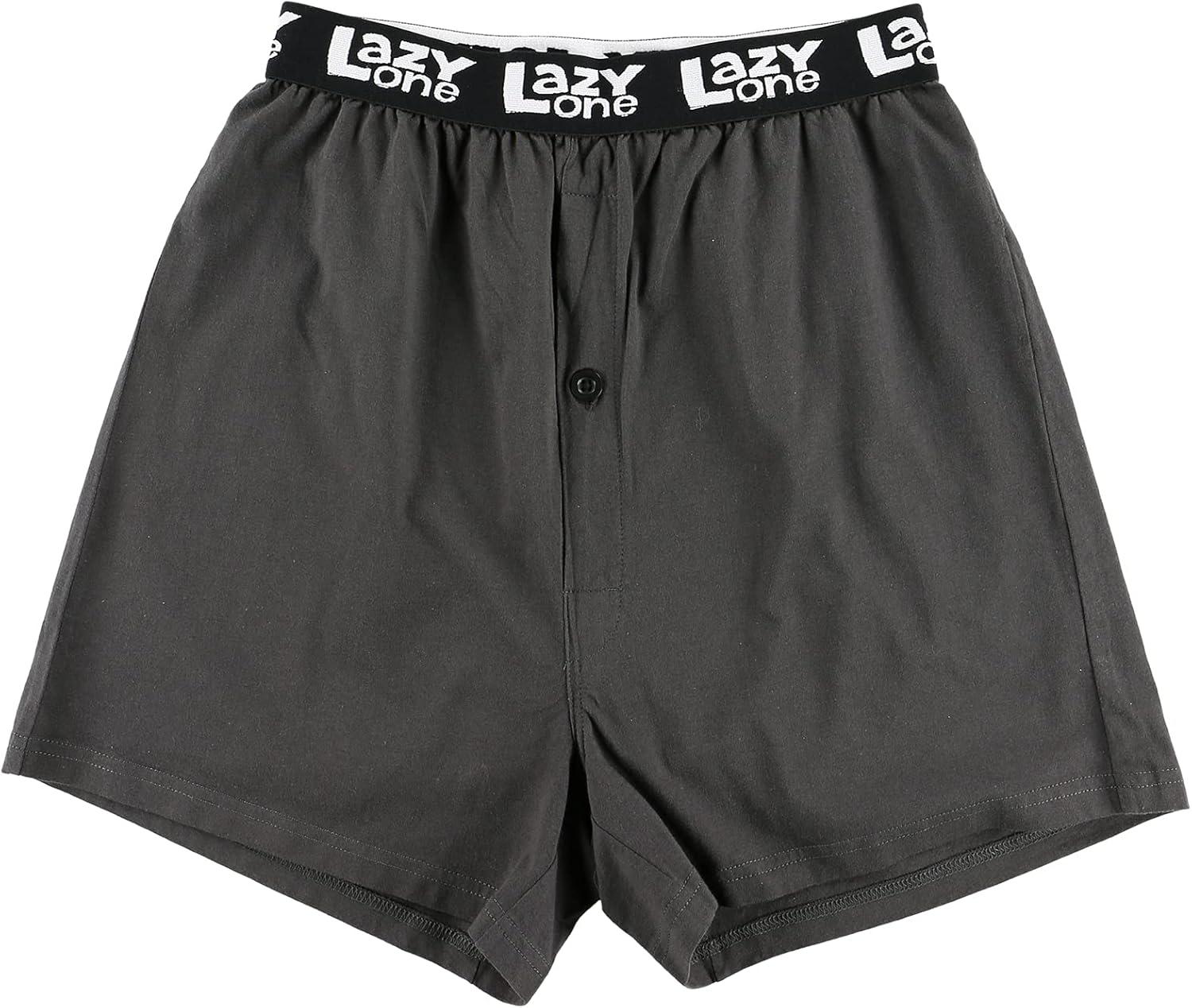 imageLazy One Funny Animal Boxers Novelty Boxer Shorts Humorous Underwear Gag Gifts for Men Dinosaur Bones Fossil TRex Ex Stinked Small