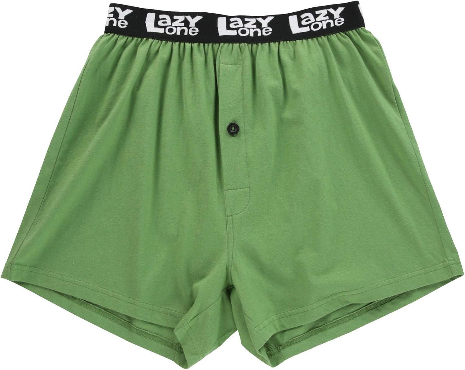 imageLazy One Funny Animal Boxers Novelty Boxer Shorts Humorous Underwear Gag Gifts for Men Funny Bear BoxersHoney Buns Green Boxers