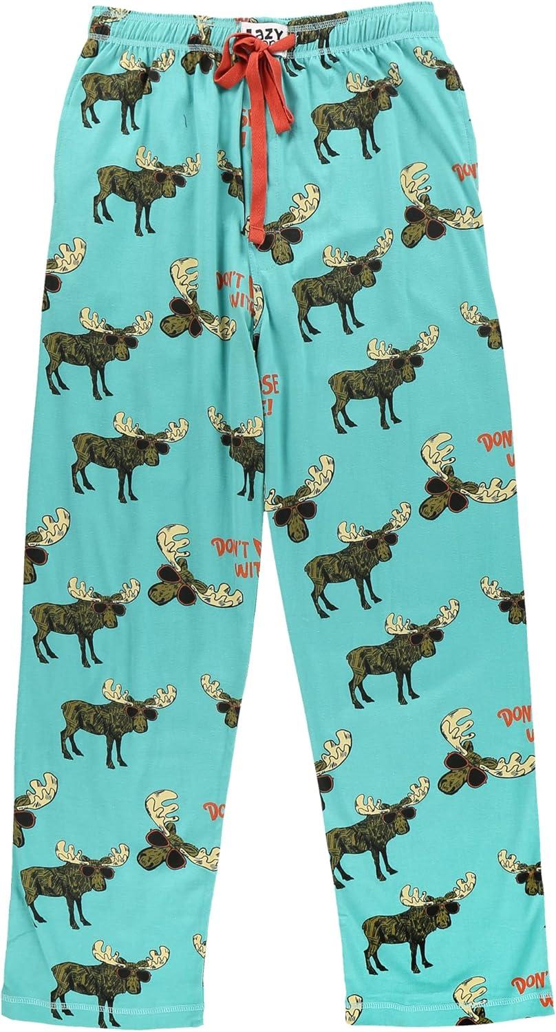 imageLazy One Funny Moose Pajama Pants for Men Mens Separate Bottoms Lounge PantsDont Moose Pajama Pants