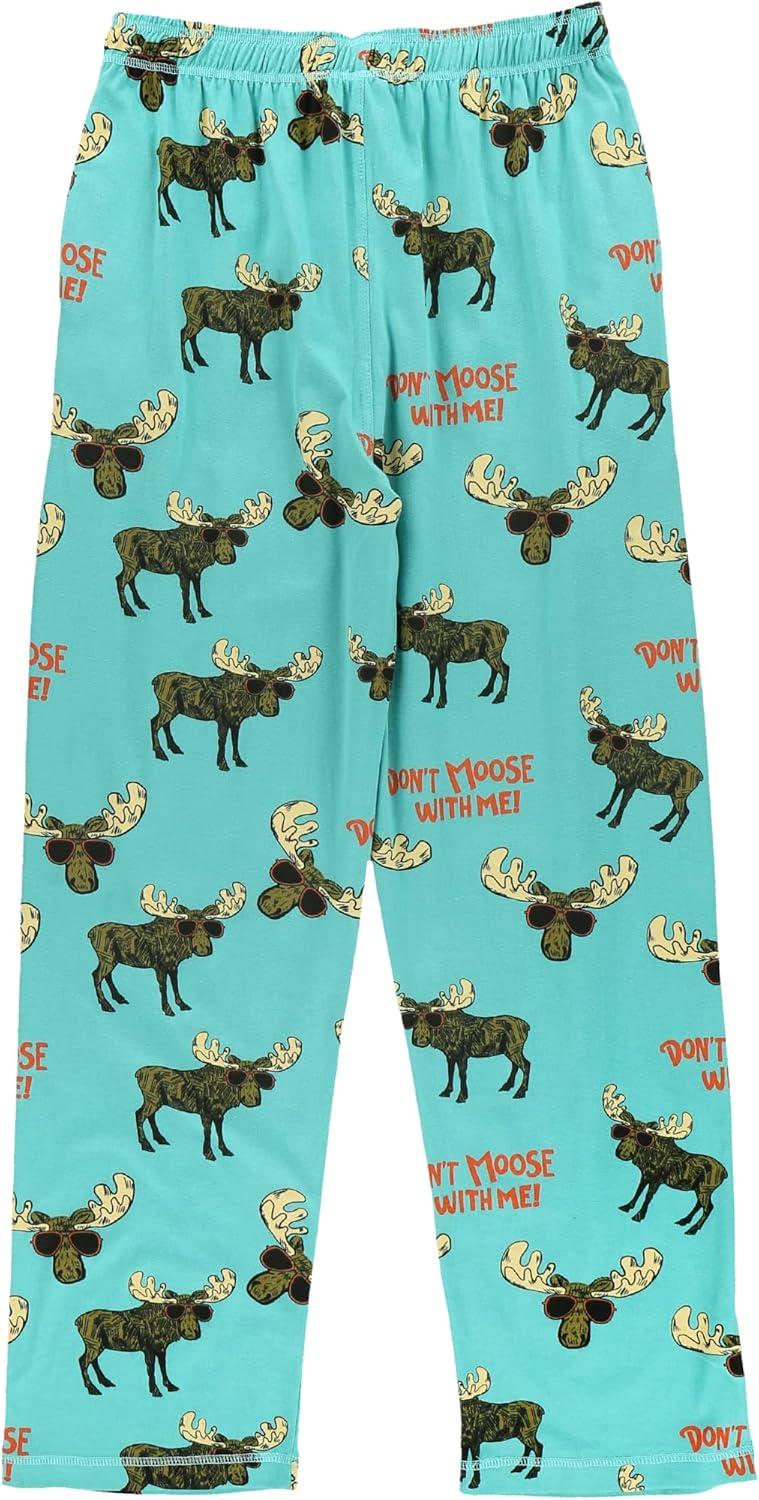 imageLazy One Funny Moose Pajama Pants for Men Mens Separate Bottoms Lounge PantsDont Moose Pajama Pants