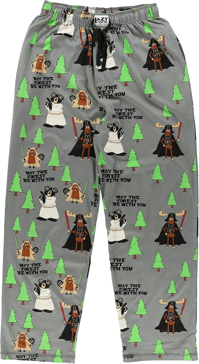 imageLazy One Funny Moose Pajama Pants for Men Mens Separate Bottoms Lounge PantsMay the Forest Be With You Pajama Pants
