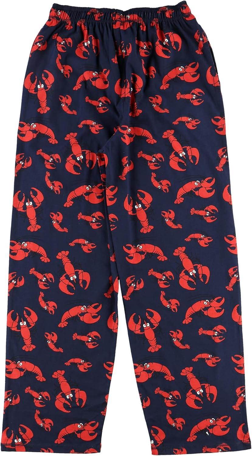 imageLazy One Funny Ocean Pajama Pants For Men Mens Separate Bottoms Lounge Pants Ocean Sea Lobster MEDIUM