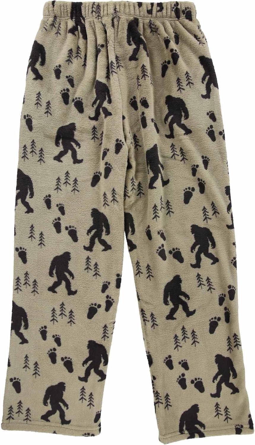 imageLazy One Mens Fleece Pajama Pants Nordic Fleece Pajama Bottoms for Men Warm Pajama PantsBigfoot Fleece Pajama Pants