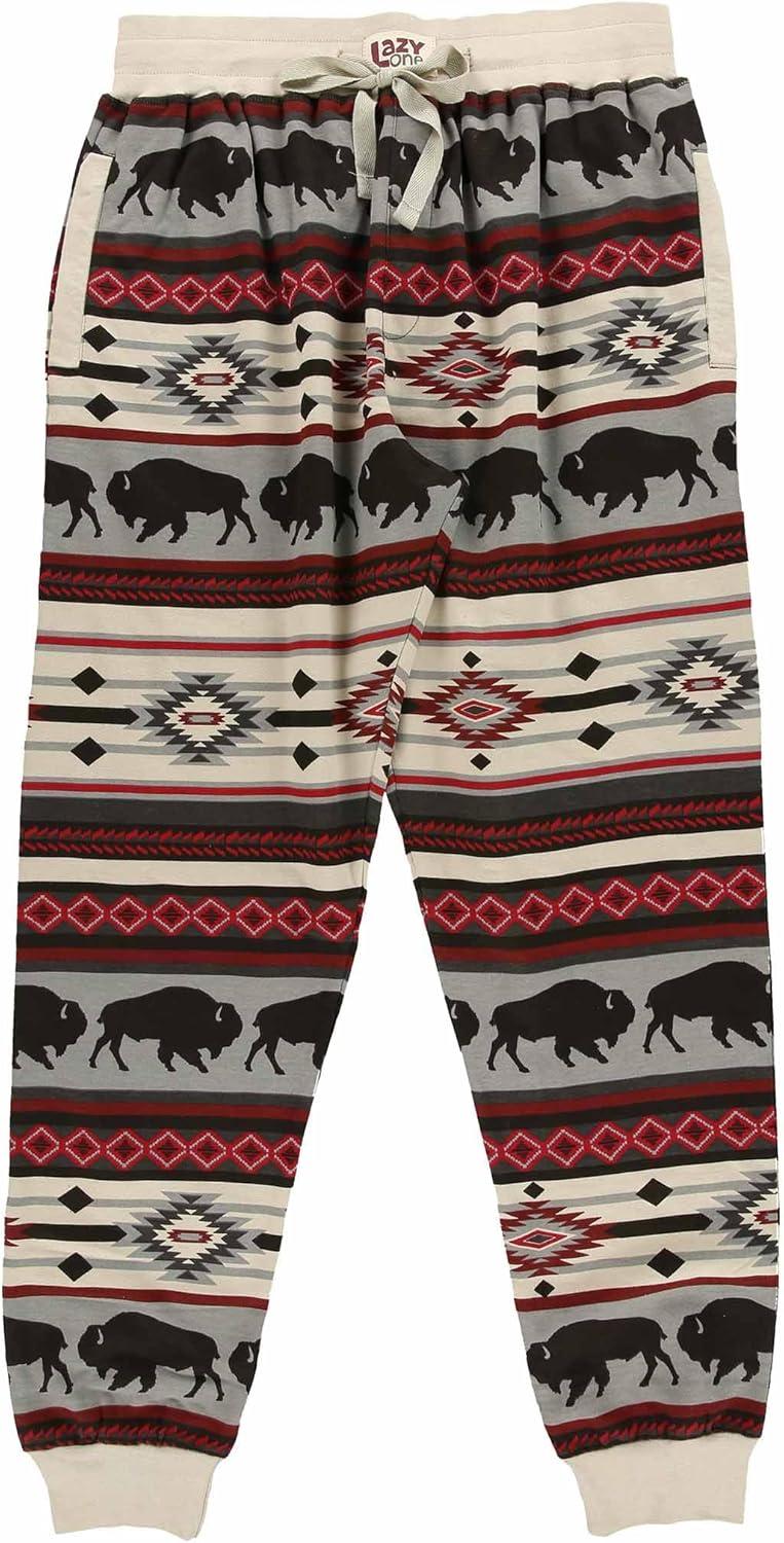imageLazy One Mens Jogger Sweatpants Cozy Warm PocketsBuffalo Fair Isle Mens Jogger
