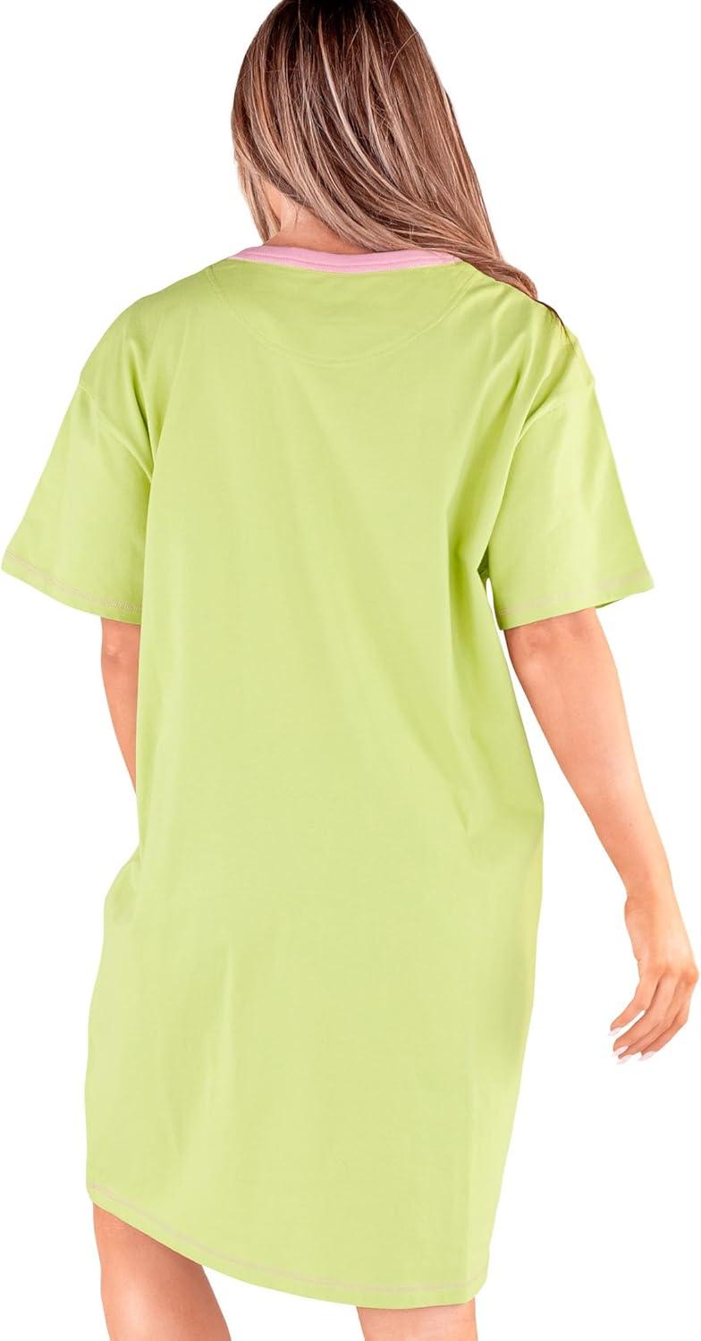 imageLazy One Nightshirts for Women Cute Nightgown for Women Animal DesignsDam Tired Beaver Nightshirt