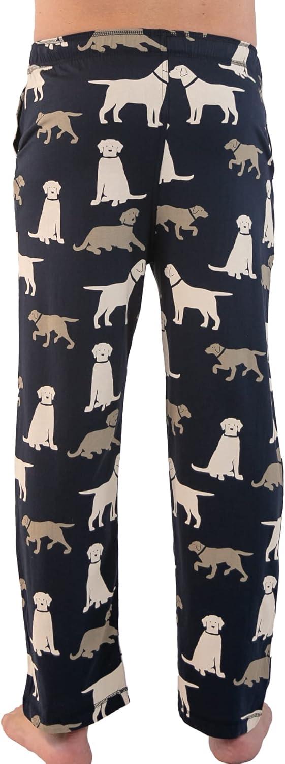 imageLazy One Pajama Pants For Men Mens Separate Bottoms Lounge Pants Dog Puppy Labs MEDIUM