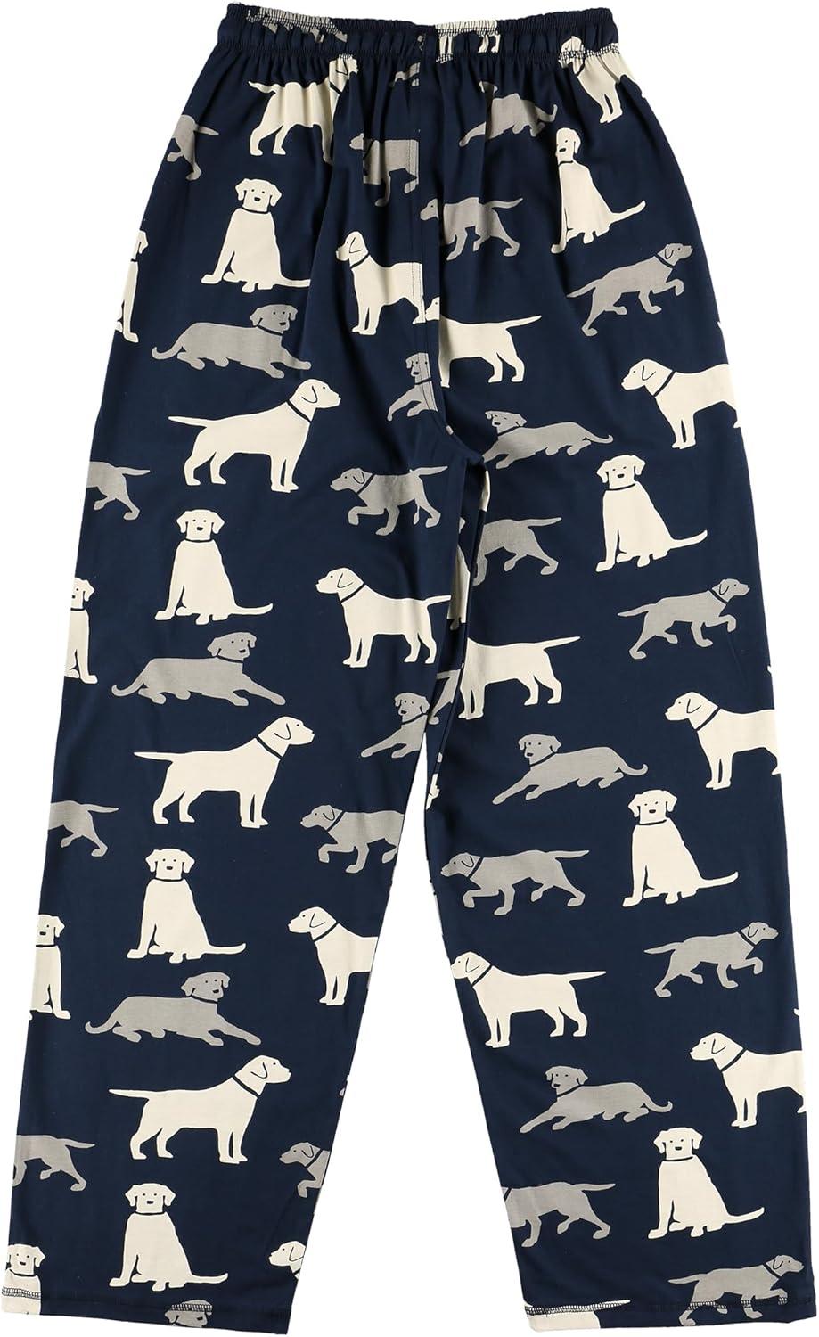 imageLazy One Pajama Pants For Men Mens Separate Bottoms Lounge Pants Dog Puppy Labs MEDIUM